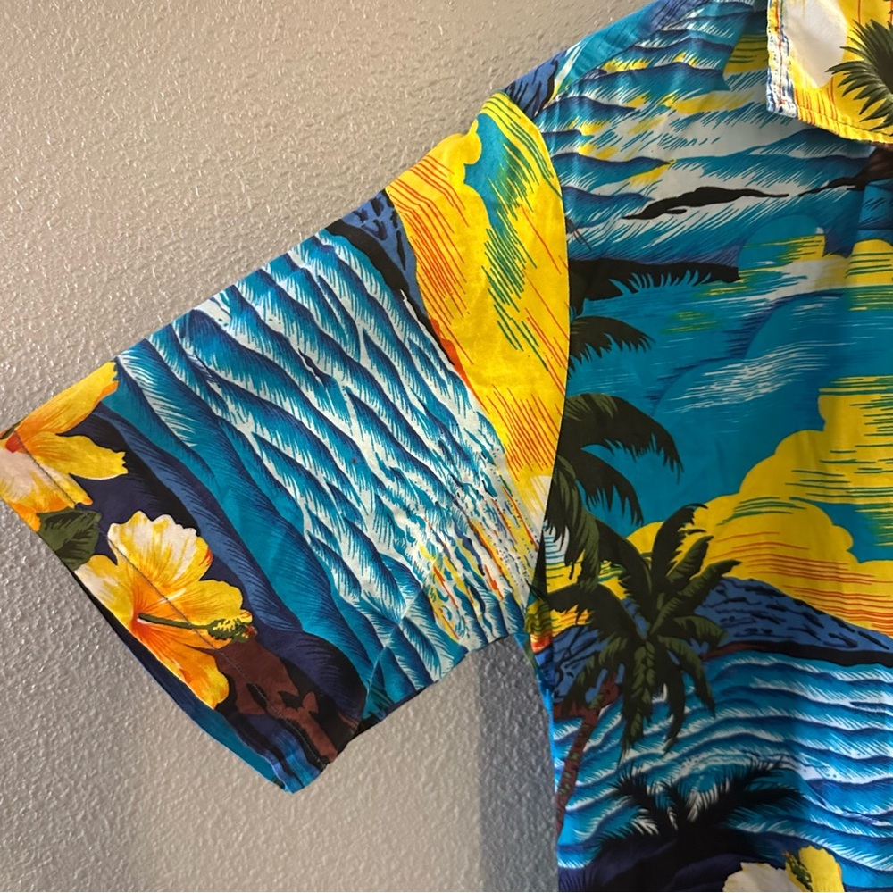 Vintage Hawaii Mens Weekend Vacation Short Sleeve Button Down 2 Shirts Sz M - Picture 9 of 15